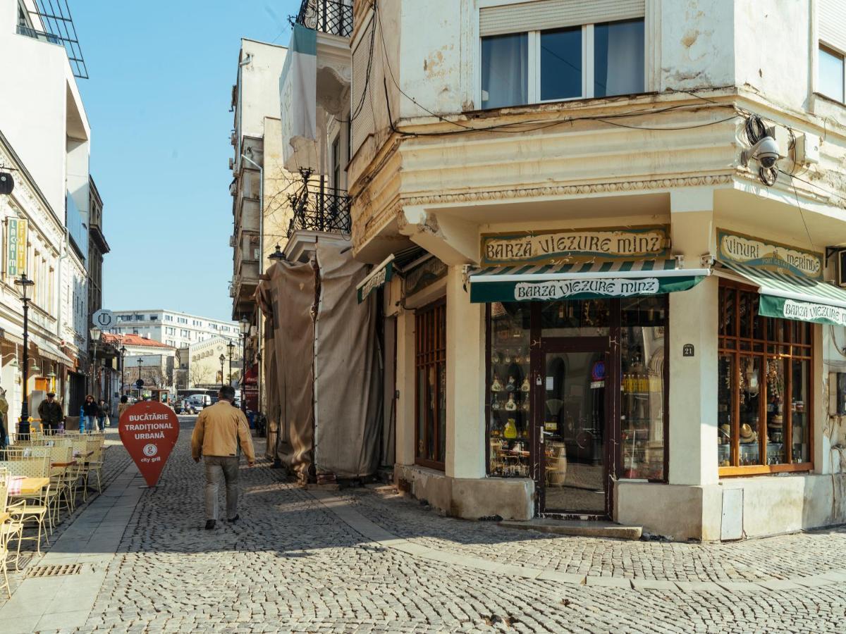 City Retro Studio In The Middle Of Old Town Бухарест Экстерьер фото